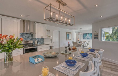 Sarasota House | Waterfront Oasis: Private Heated Pool, Fire Pit & Gourmet Kitchen - Near Beach!