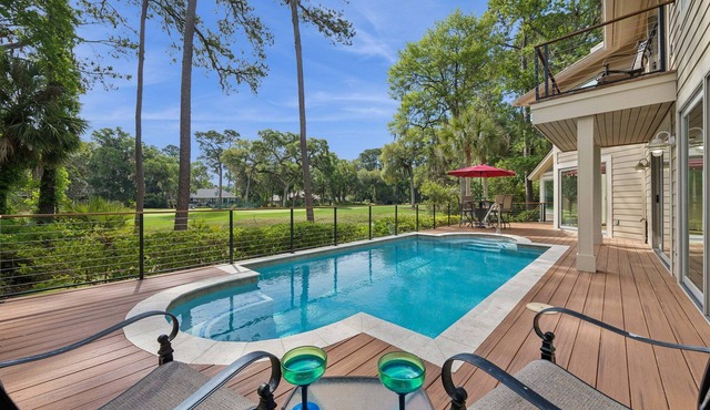 47 Heritage Road @ Sea Pines | Golf and Lagoon Views | Heated Pool | Near Harbour Town