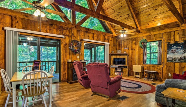 5 Acres, Backyard Creek! Cabin in Tellico Plains
