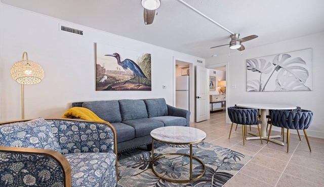 Coquina Cove #6—Coastal Retreat Steps from Indian Rocks Beach with Breezy Décor & Walkable Dining