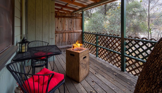 Couples romantic cabin