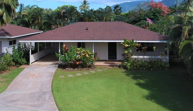 Hawaiian plantation-style home, perfect for families.