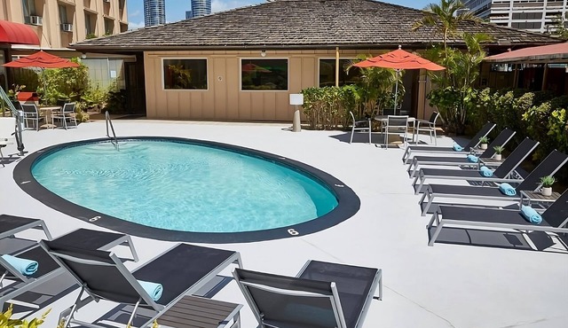 High Floor City View King, Elevated Pool Views, Tranquil Koi Gardens