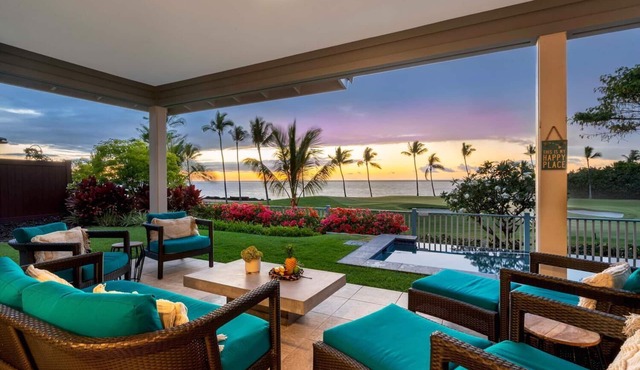 Holua Kai #26: Luxury Fairway Front Villa w/Pool, Spa, Lanai, AC & Ocean Views