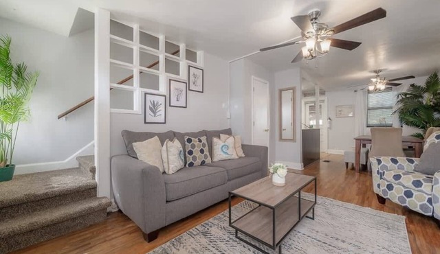 Nice Swann, Peaceful 2BR w/garden patio off Swann