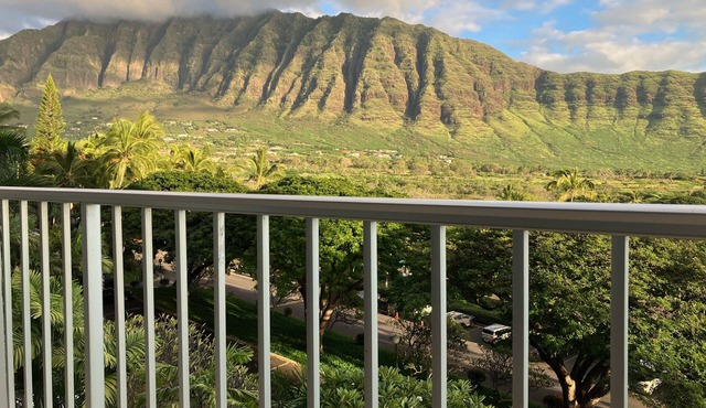 Ocean & Mountain View Studio in a Resort-Like Complex. Makaha Valley, West Oahu