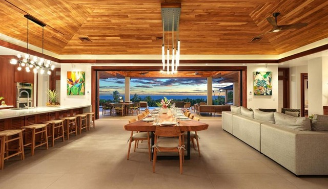 Private Luxury 6-bedroom Villa in Kukuiula, Panoramic Ocean View, Heated infinity pool, SPA, Sleep up to 22