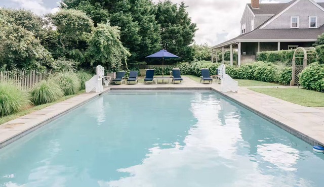 Private Poolside Nantucket Retreat Near the Beach and Conservation