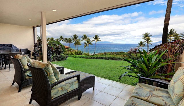 Relax in luxury at Makena Surf #C-106, a 2-bedroom ocean-view condo in beautiful Makena.