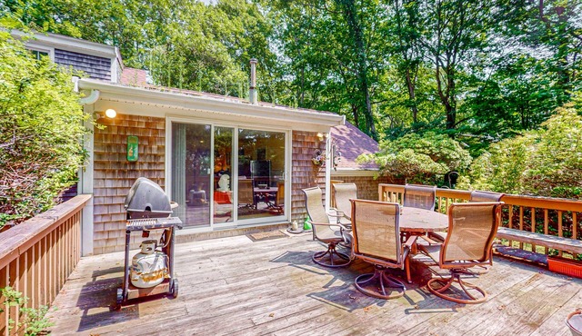 Spacious home near the beach with deck, W/D, AC, & central location