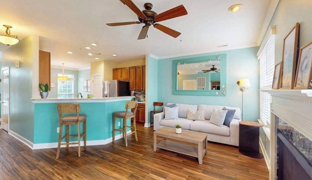 The Villages of Five Points condo w/community pools, tennis courts, shops