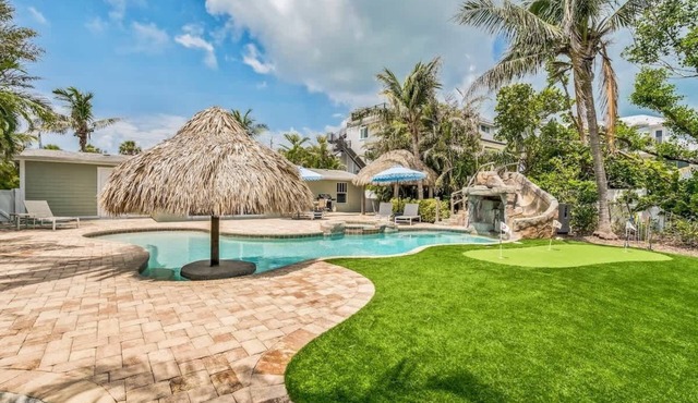 Tortuga Bay~Canal & Waterslide Putt Putt! TIKI HUT