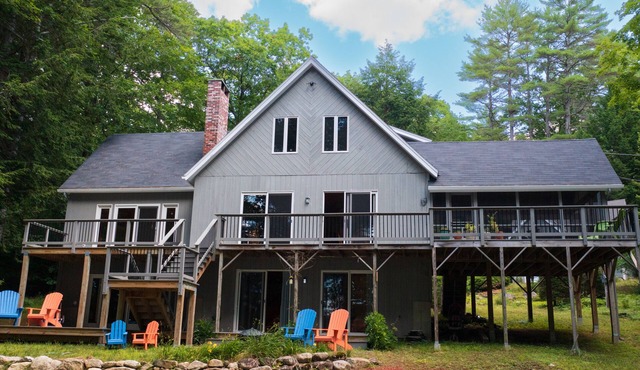 Waterfront Home with ample outdoor entertainment space on Thompson Lake
