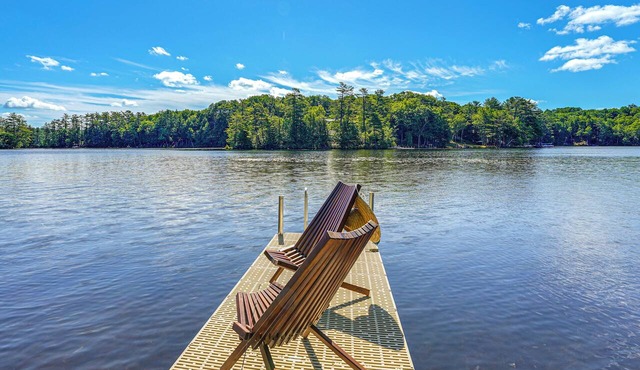 Waterfront Sand Pond Cabin w/Views & Fire Pit