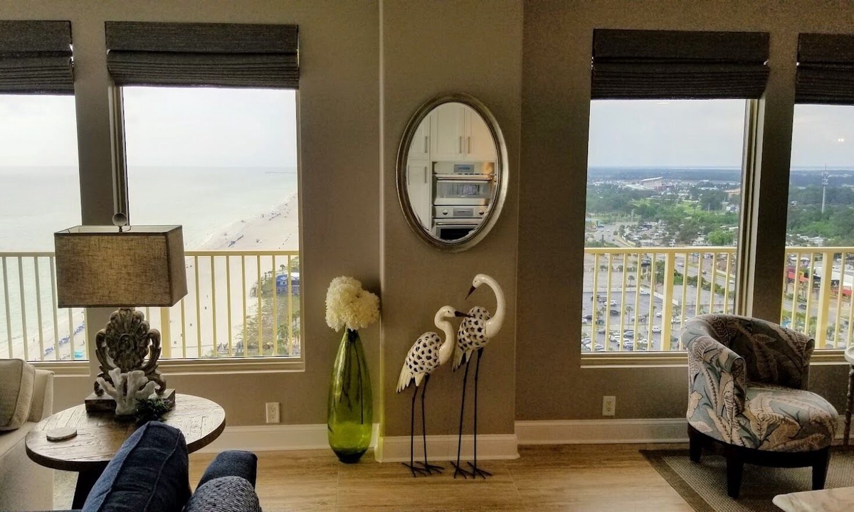 Thomas Drive Condo | Gulf Crest 2007; Flag Ship Unit; Exquisitely Decorated; Huge wrap around Balcony