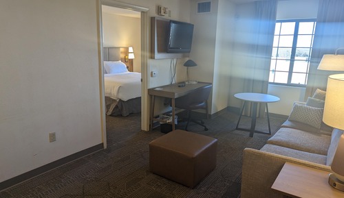 Suite, 1 King Bed, Accessible Bathtub (Communications)