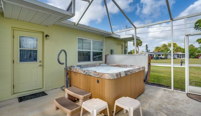 Relax in Hot Tub, Walk to Springs: North Port Home