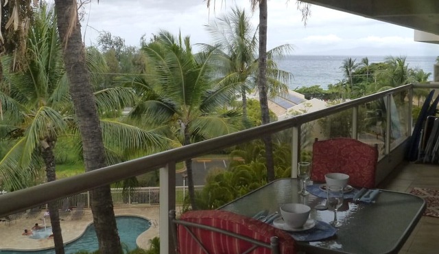 Ocean, mountain, pool views. Best location at The Banyan. Across from Kam2 beach